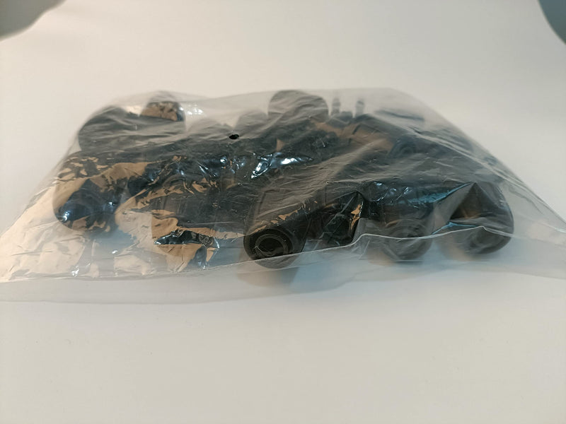 [Australia - AusPower] - Kalolary 10PCS Barbed Tee 1/2 inch to 1/4 inch Irrigation Tube Anti-Drop Premiun Quality Fitting (fits 13mm ID/ 4mm ID), 16mm PE Pipe Lock Female Connector to 47 Pipe Variable Diameter Six-Way Adapter Black 
