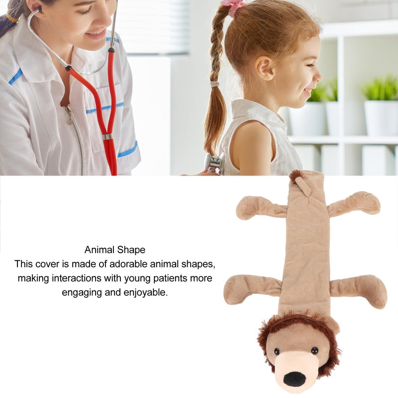 [Australia - AusPower] - Stethoscope Covers, Animal Shape Plush Stethoscope Sleeve Stethoscope Cover Scrunchie, Eye Catching Stethoscope Cover Sleeve Stethoscope Accessories for Hospital Nurses Doctors Lion Shape 