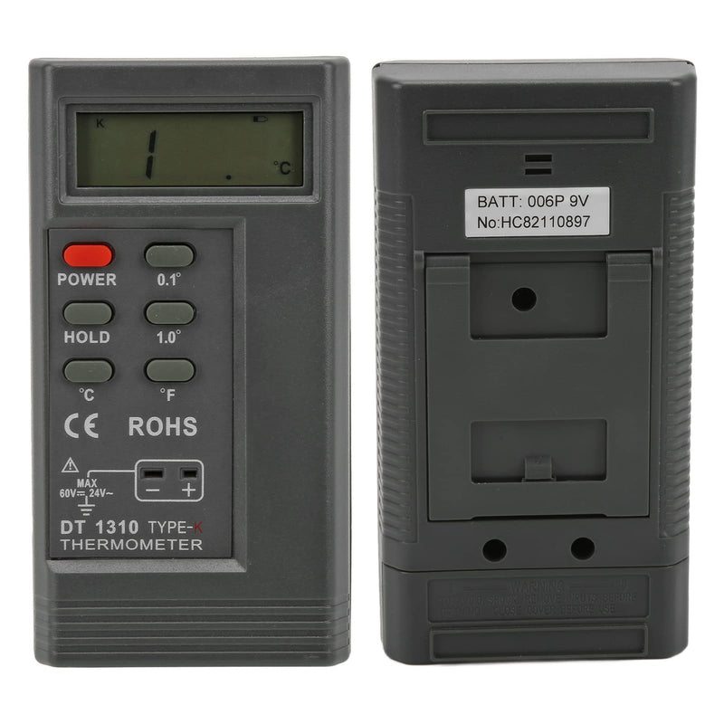 [Australia - AusPower] - ‑1310 Digital Thermocouple Temperature Thermometer Portable Digital K Type Thermoemter The Off/℃/℉ Switch ‑200℃‑1370℃ / ‑328°F‑2498 °F 