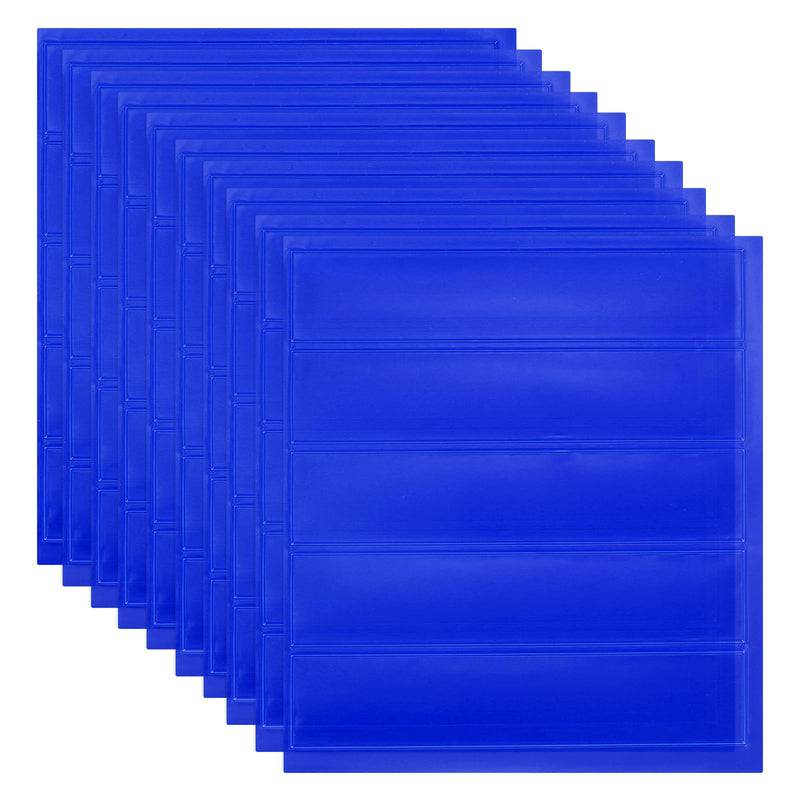 PATIKIL Hard Hat Reflective Stickers, (5 x 6 Inch, Blue) (10 Pcs), Retro Reflective Safety Tape Durable Adhesive Helmet Stickers, Suit for - Hard Hats/Helmets/Mailboxes