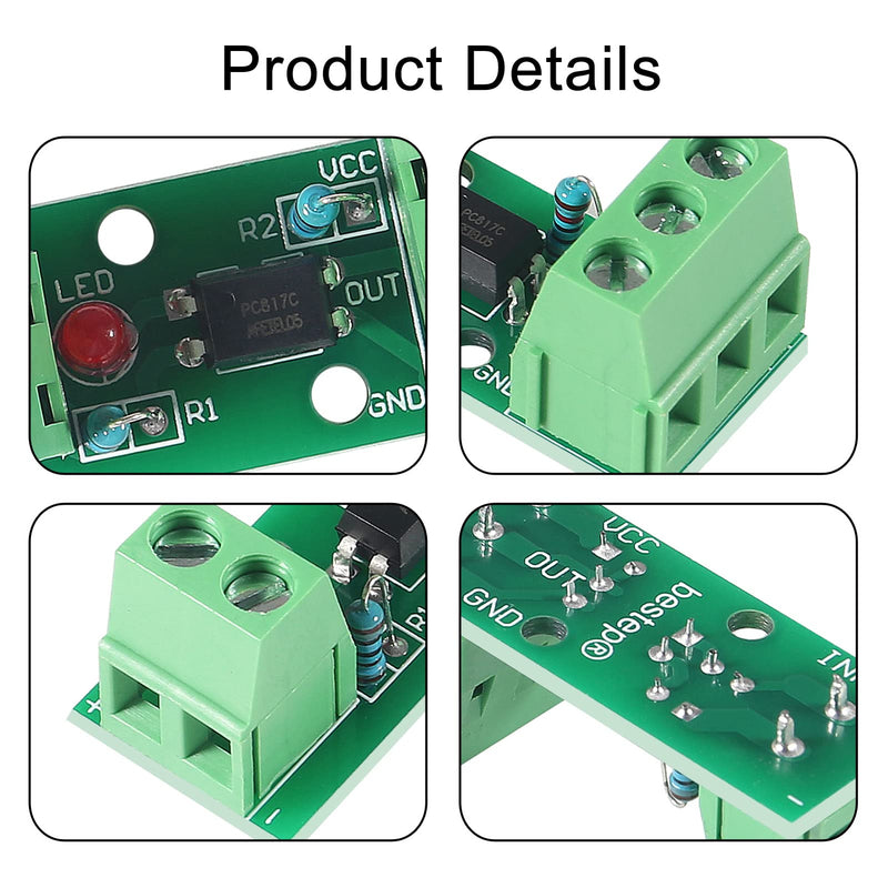 [Australia - AusPower] - 4pcs 1CH Optocoupler PC817 1 Channel Isolation Board Voltage Converter Adapter Module 3.6-30V Driver Photoelectric Isolated Module (10pcs 1CH Optocoupler) 10pcs 1CH Optocoupler 