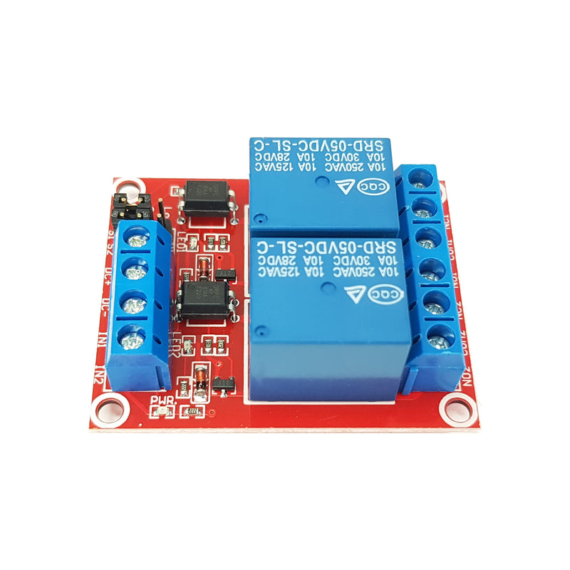 [Australia - AusPower] - 2-Channel Relay Module 5V for Arduino, ESP32, ESP8266, Raspberry Pi, 2 Pieces 2-channel 