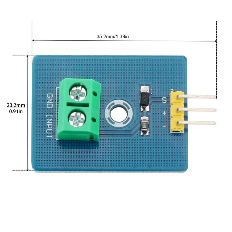 [Australia - AusPower] - 5Pcs 3.3V/5V Analog Ceramic Piezo Vibration Sensor Module Fit for Arduino DIY Kit, Analog Signal Output Piezoelectric Sensor 