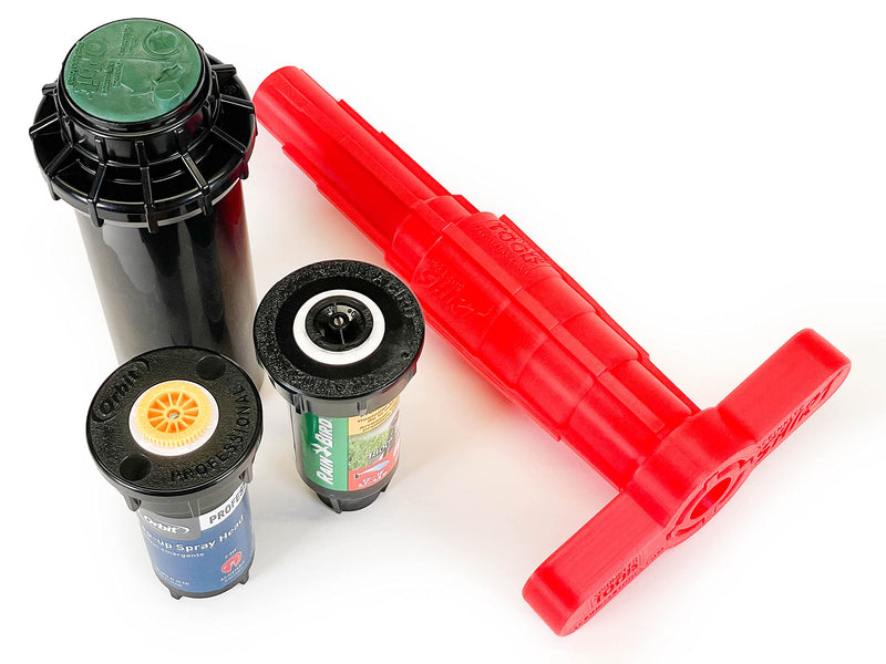 [Australia - AusPower] - Sprinkler Head Removal Tool 4-in-1, Replace Your Sprinklers Without Digging in Under 2 Minutes, Most Brands Rainbird Toro Orbit Hunter K-Rain, Upgraded Tool Made in USA, Rust-Proof Sprinkler Shirt 