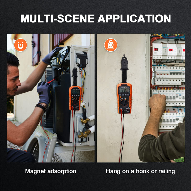 [Australia - AusPower] - Magnetic Multimeter Hanger Strap Works Compatible with Klein Tool Meters MM400,MM300, CL600, CL700, CL800, CL900,MM600, MM700 