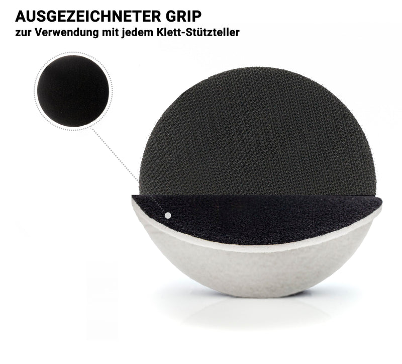 GLASS POLISH GP11007 Felt Polishing Pad Set for Polishing Glass, Plastic, Metal, Marble / Diameter 3 inch / Pack of 5 Pads | For glass polish with cerium oxide, scratch removal, plastic & headlight treatment, metal polish & clear coat finish 75 mm