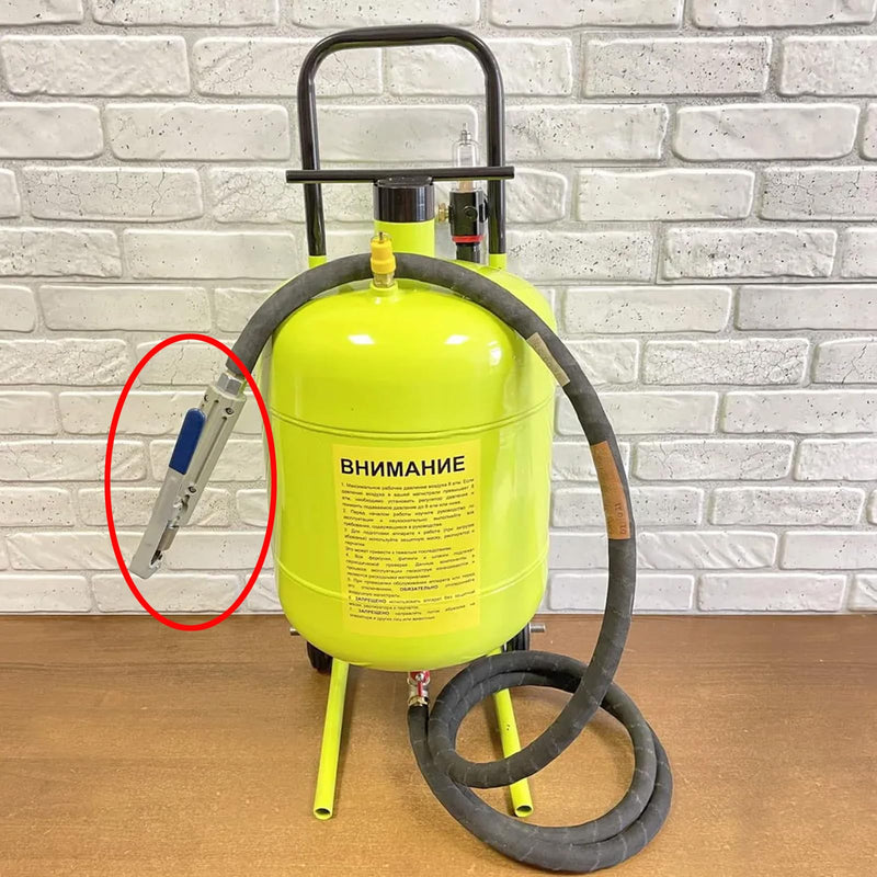 [Australia - AusPower] - Sand Blaster Gun with 4 Ceramic Tips, Abrasive Blaster Nozzles, Remove Abrasive Stain Rust Grime for Multiple Media 