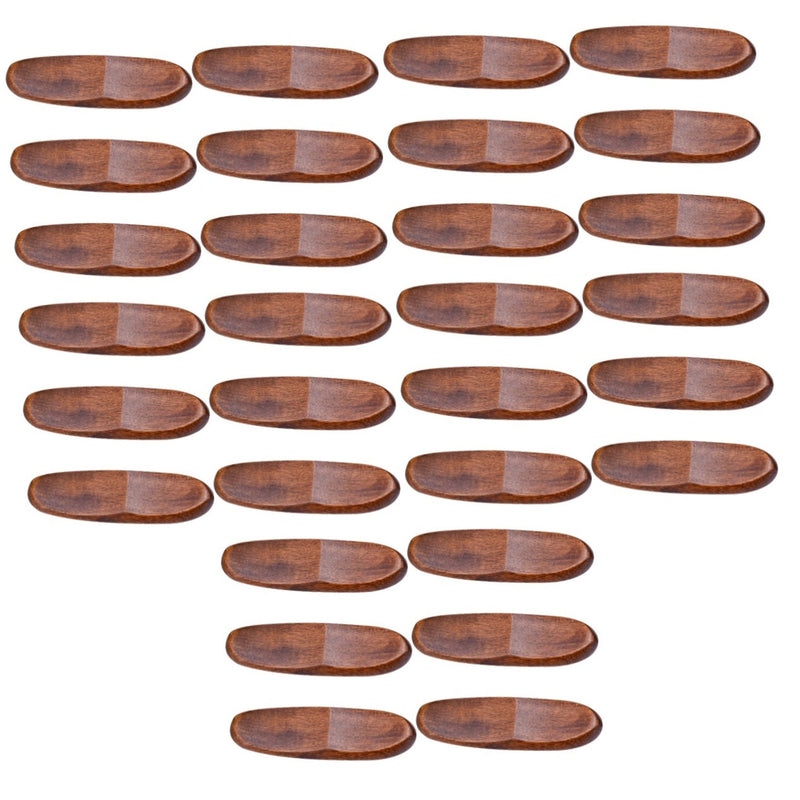SHOWERORO 30 pcs Japanese Style Chopstick Rest Wooden Spoon Fork Rest for Table Chopstick Holder Stand for Dinner Table Decoration Easy Clean 3.34 X 0.90 X 1.96 in 8.5X2.3CMx5pcs As Shownx5pcs