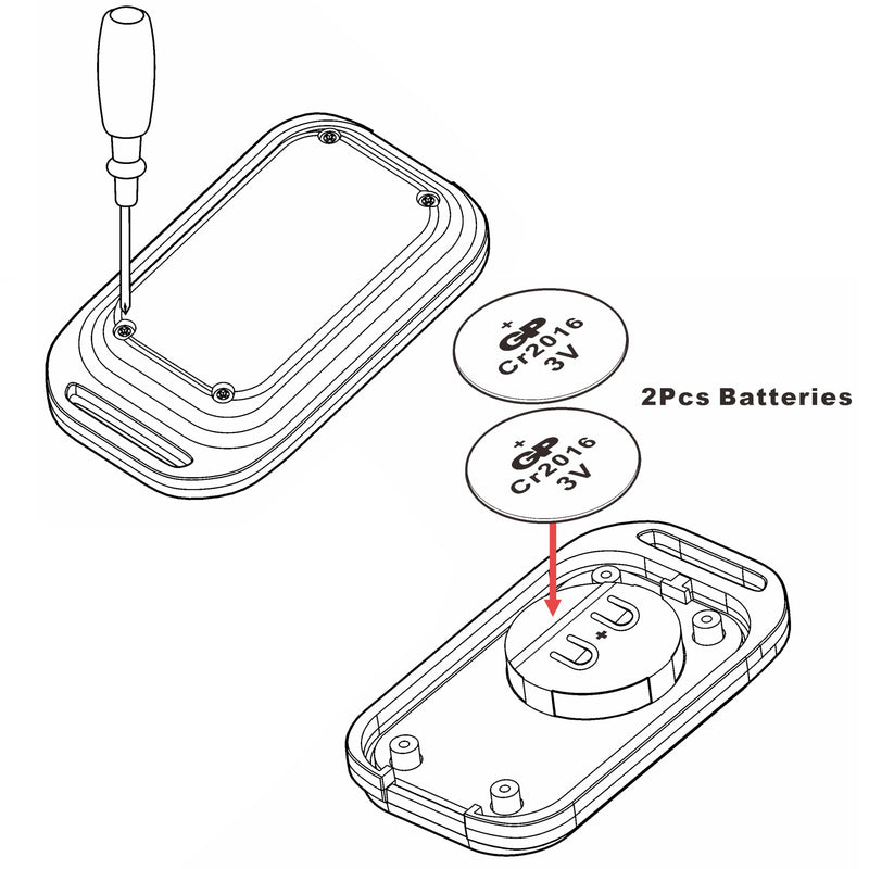 1-Button RF Wireless Gate Door Opener Remote Control Transmitter 433MHz for UHPPOTE