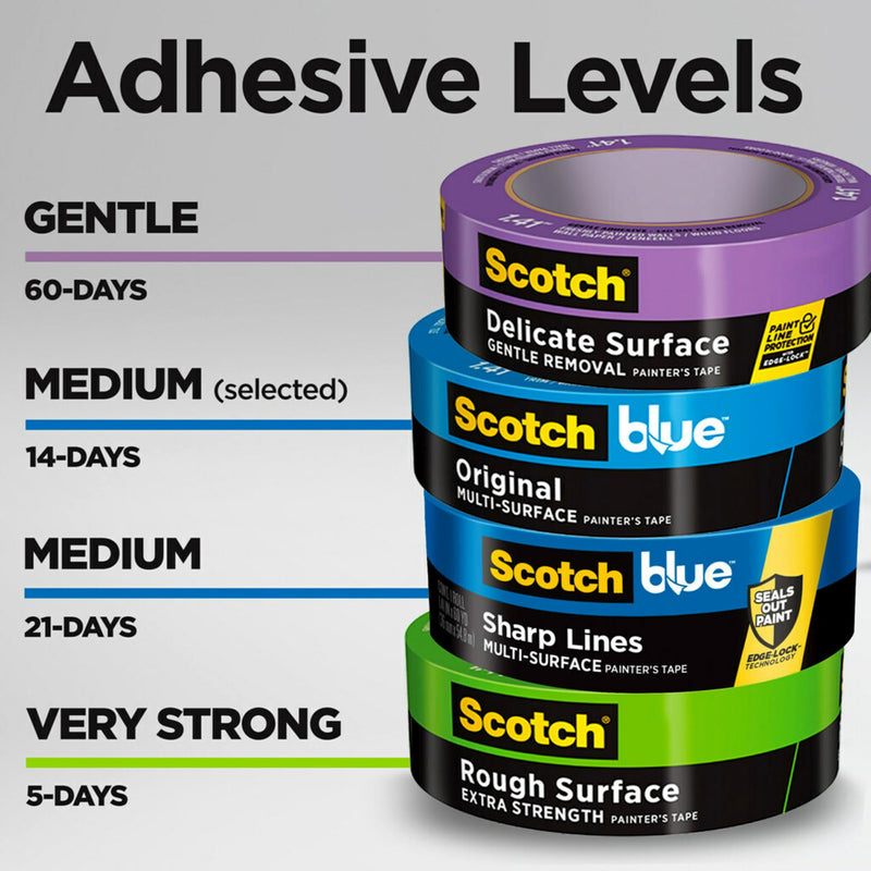[Australia - AusPower] - ScotchBlue Original Multi-Surface Painter's Tape, 0.94 Inches x 60 Yards, 4 Rolls, Blue, Paint Tape Protects Surfaces and Removes Easily, Multi-Surface Painting Tape for Indoor and Outdoor Use 