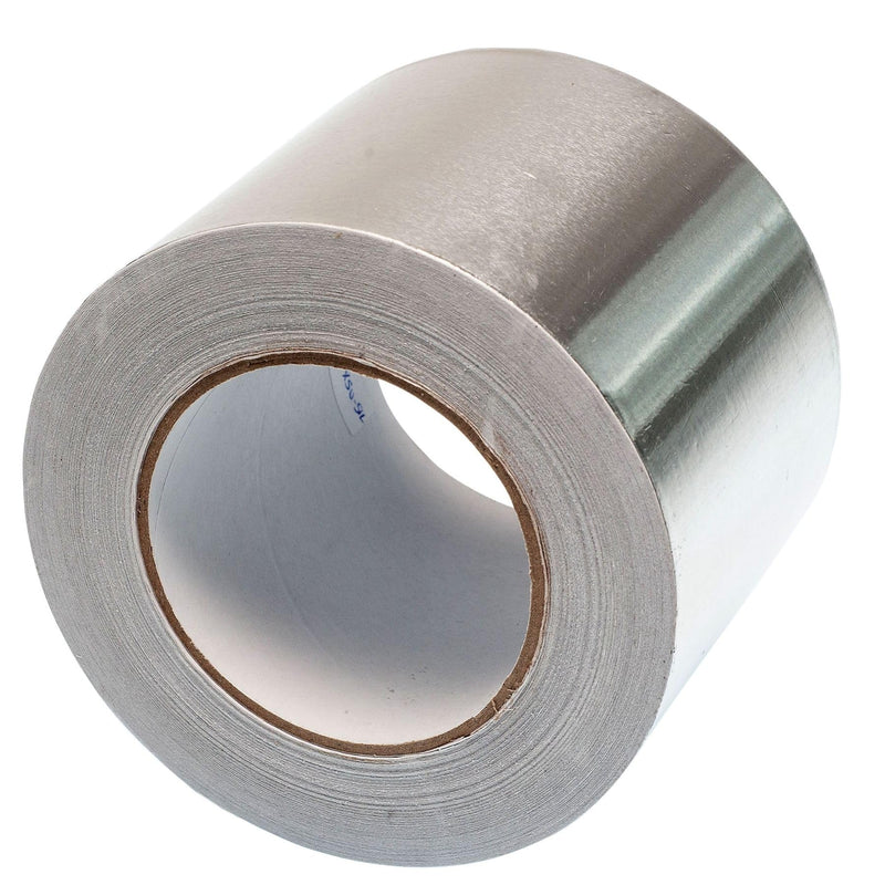GTSE Aluminum Foil Tape, 4 inches x 55 Yards (164 ft) Wide Roll, Multi-Purpose Wide Silver Metal Tape, Ideal for HVAC, Sealing, Insulation, Patching Air Ducts, Metal Repair 4" x 55 yds 1