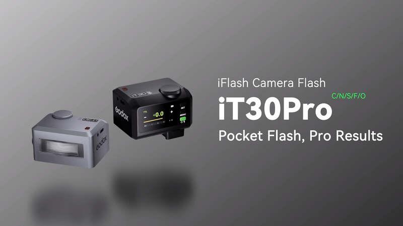 Godox iT30 Pro S Flash for Sony, iT30Pro S Touchscreen Pocket Speedlite