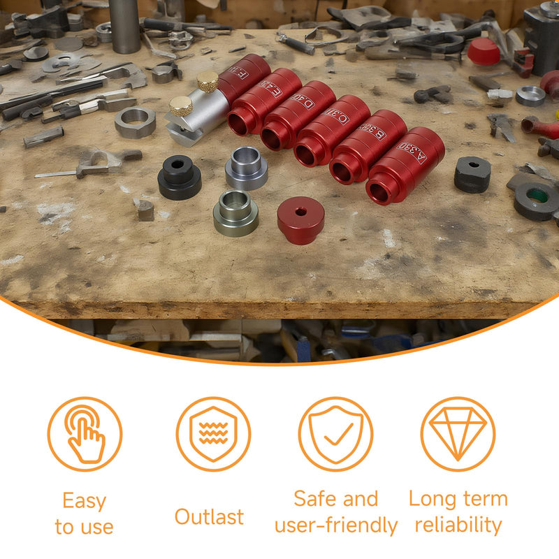[Australia - AusPower] - Headspace Gauge Comparator Kit, Headspace Gauge, Reloading Supplies and Equipment Measuring Caliber Tool, Comparison Set with Inserts and Measuring Aid for Reloading 