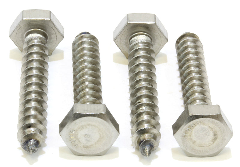 [Australia - AusPower] - Bolt Dropper 1/4" x 1-1/2" Stainless Hex Head Lag Bolt Screws, (25 Pack), 304 (18-8) Stainless Steel Coach Bolts/Large Screws for Wood with Plain Finish by Bolt Dropper 1/4" x 1-1/2" 