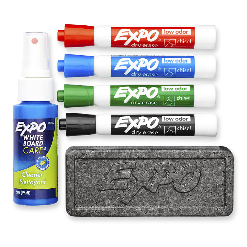 Heavy Duty Tape Bundle with Low Odor Dry Erase Markers (6 Count) | Strong Adhesive Hold