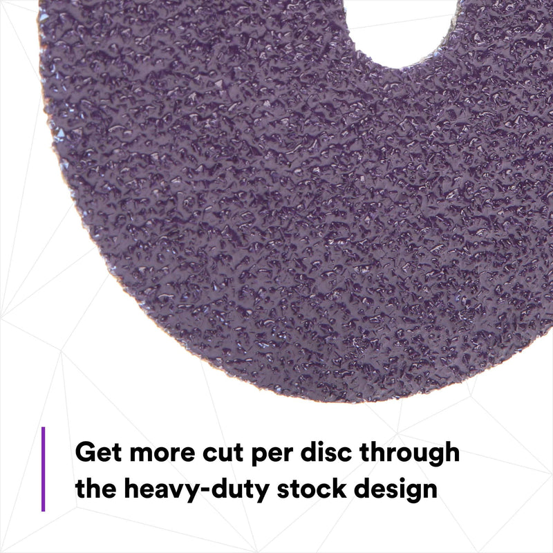 3M Cubitron II Abrasive Fibre Disc, 33415, 5 in x 7/8 in, 60+ Grit, 5 Pack, High Performance, Fast Cutting, Long Lasting