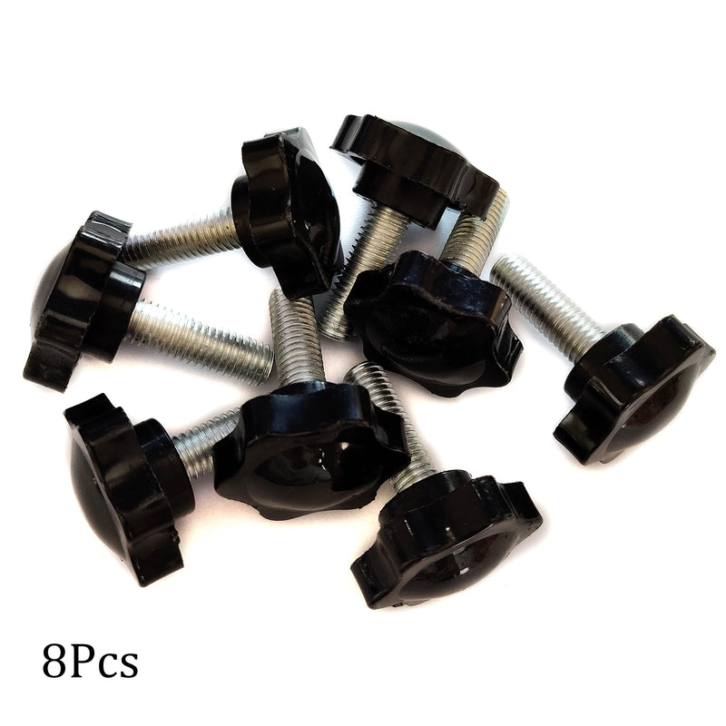 [Australia - AusPower] - M10 x 30mm Thread Clamping Knob, Thumb Screw, Star Hand Knob Tightening Screw Knob for Machinery, 8Pcs M10 x 30mm 