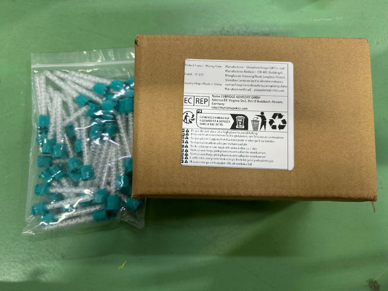 Dental Impression Mixing Tips, YOUYA DENTAL 50 Pieces Dental Intra Oral Tips for Dentistry Materials Mixing Tube Disposable Silicone Rubber Head Laboratory Products
