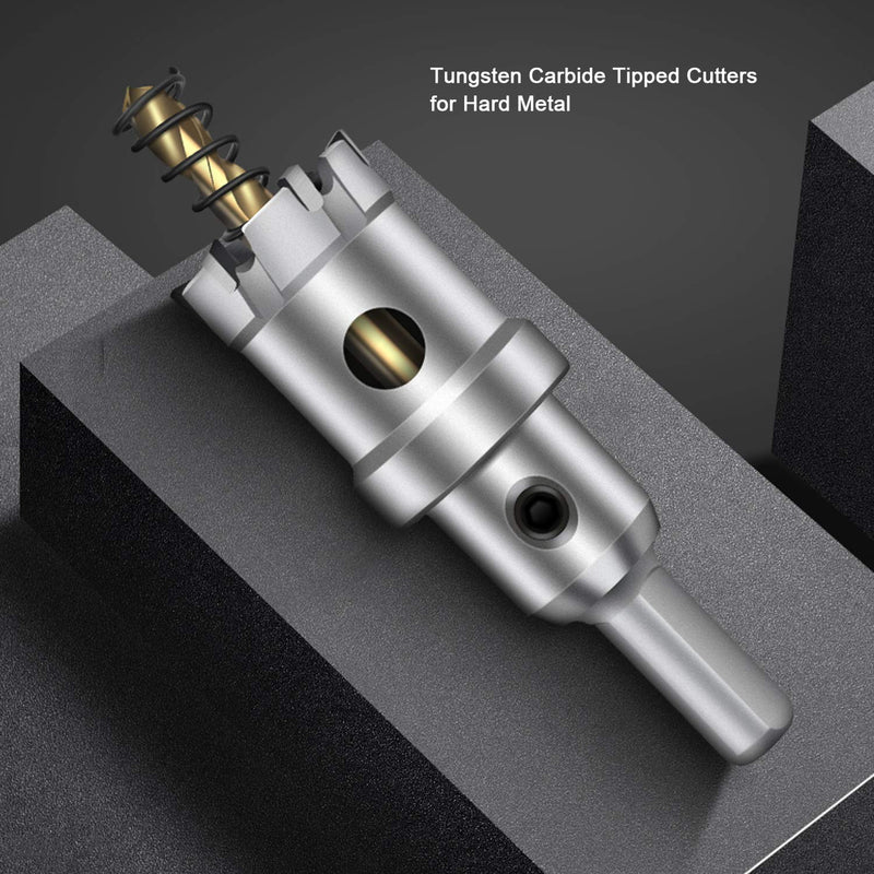 [Australia - AusPower] - ASNOMY Tungsten Carbide Tipped Hole Saw Drill Bit for Hard Metal, 3 Inch T.C.T Hole Saw Cutter with 2pcs Titanium-Plated Pilot Drill bit for Metal, Steel, Iron, Wood, Plastic 76mm | 3'' 