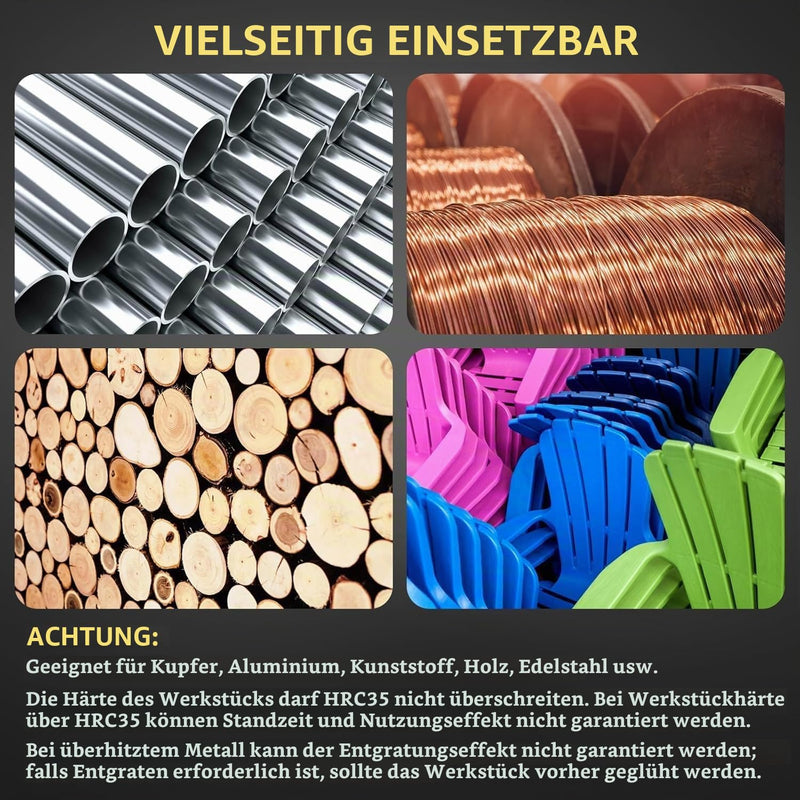 AMTOVL Luftfasenwerkzeug Mini Pneumatische Anfasmaschine 30000 U/min Pneumatisches Anfaswerkzeug 45 Grad Luftabschrägmaschine mit 1/4 Zoll Lufteinlass für Metall Holz (Schwarz) Schwarz
