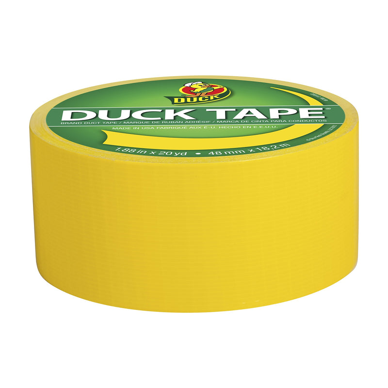 Duck 1304966 Tape, Yellow Sunburst, 1.88" x 20 Yards, Single Roll