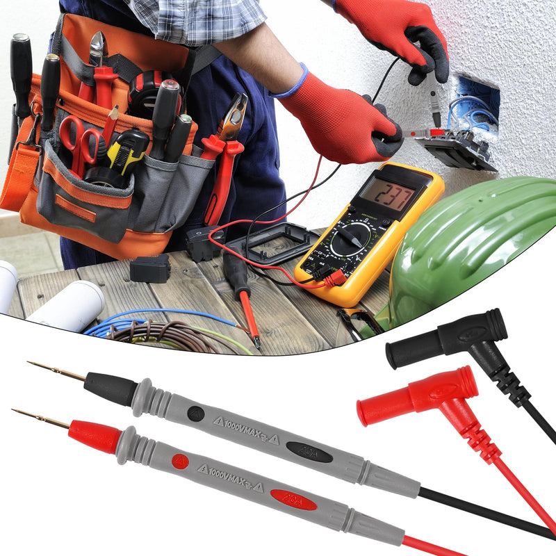 [Australia - AusPower] - UMLIFE Test Leads 1000V 20A Ultra-Sharp Gold-Plated Test Probe Lead for Multimeter Meter Test Lead multimeter Test Leads for Fluke/AstroAI/INNOVA/Klein Multimeter Electronic Clamp Tester 