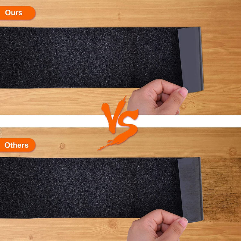 AISEY Anti Slip Traction Tape Outdoor 2 in x 60 Foot, Non Slip Safety Tape for Steps, Grip Tape for Stairs, Tread Tape Use on Walkways, Stairs, Ramps and Decks 2" X 20yd Black