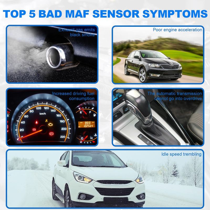 Mass Air Flow Sensor Meter MAF MD336501 7460013 Compatible for Chrysler Mitsubishi Dodge