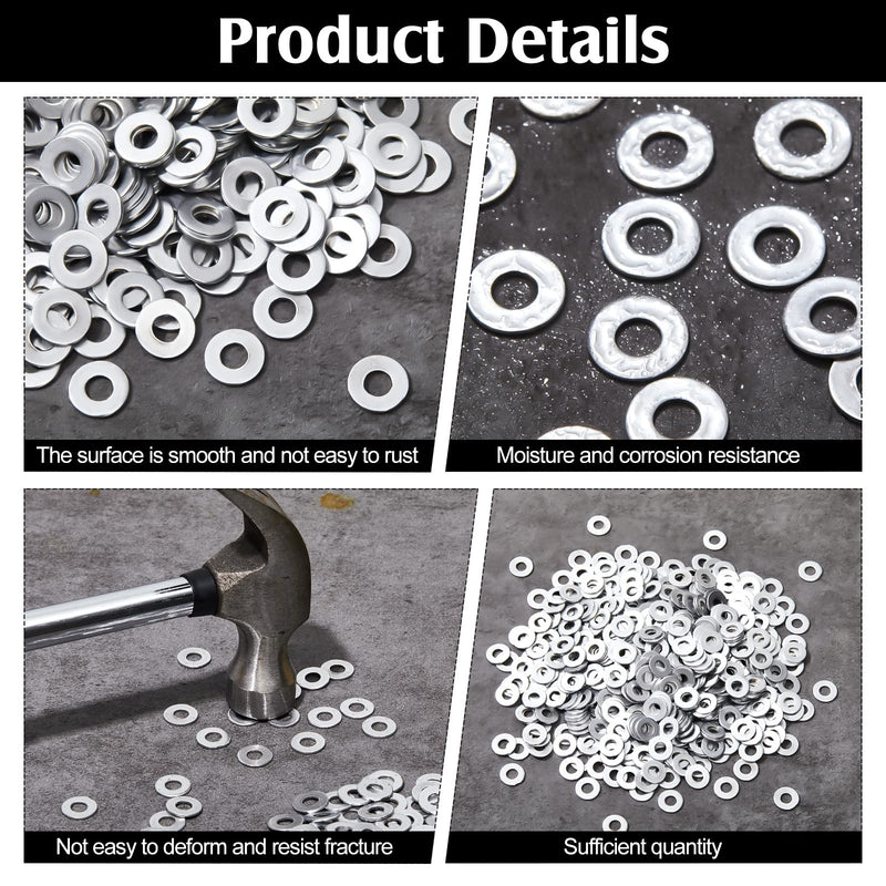 [Australia - AusPower] - 600 Pieces Aluminum Backup Pop Rivet Washers for 3/16 Inch Diameter Rivets Aluminum Rivet Washers for Repairing Boats, Cars, Household and Other Projects. 