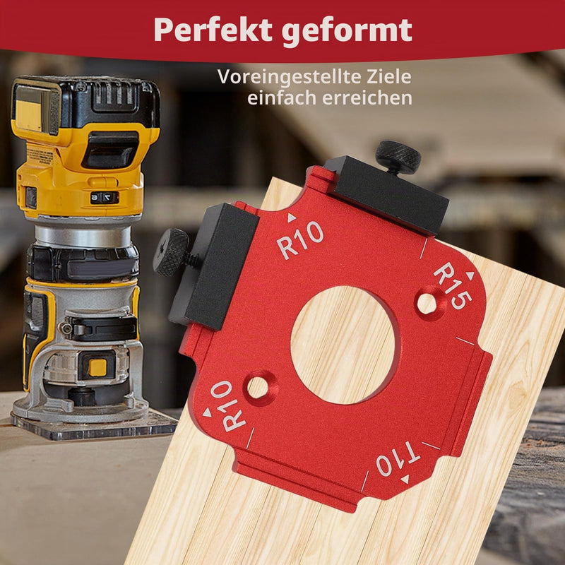 Milling Template Router, 7 Pieces Router Jig Radius Template for Woodworking R10 R15 R20 R25 R30 R35 R40 R50 R60 T10 T20 T30 T35 T40 T50 T60 Aluminum Alloy Corner Radius Template