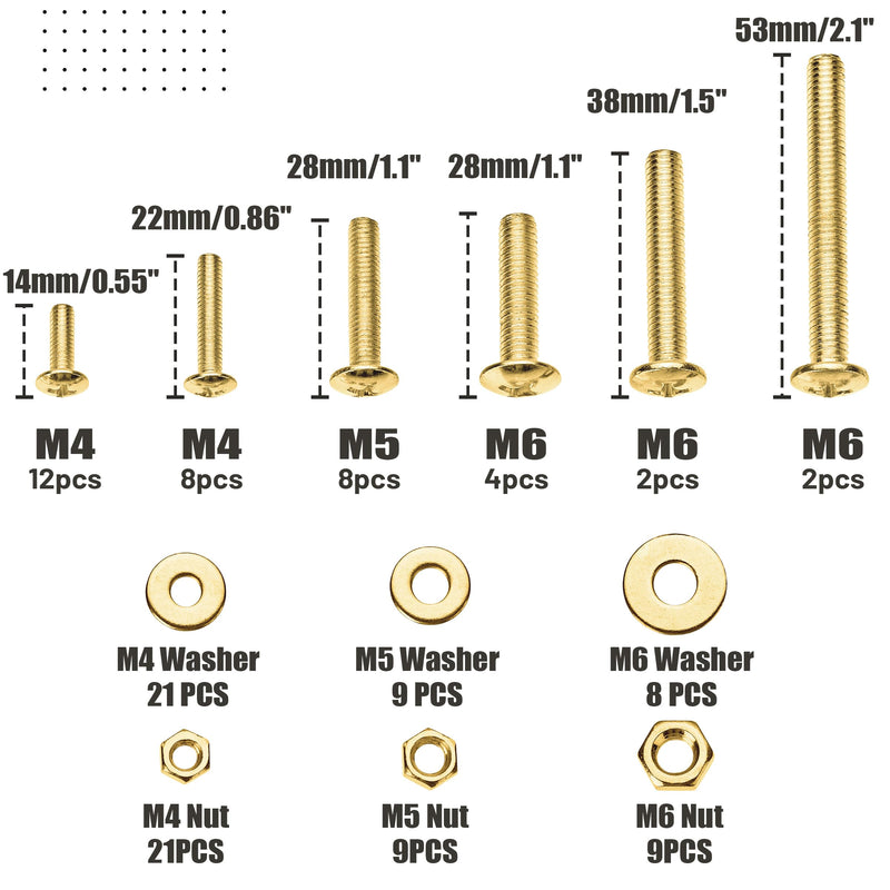 [Australia - AusPower] - Mr. Pen- Gold Nuts and Bolts Kit & Hand Drill with 10 Drill Bits 