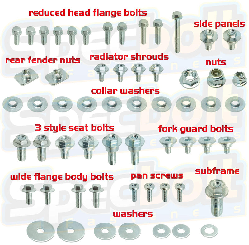 [Australia - AusPower] - Specbolt Fasteners Brand Spec-Pak fits CR CRF Fastener Kit CR125 CR250 CR500 CRF150 CRF250 CFR450 1996 to Current. XR XL CRF-F 