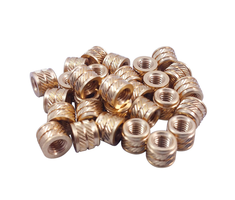 [Australia - AusPower] - [initeq] M6-1.0 M6 Threaded Heat Set Inserts for 3D Printing (50, Short) 50 