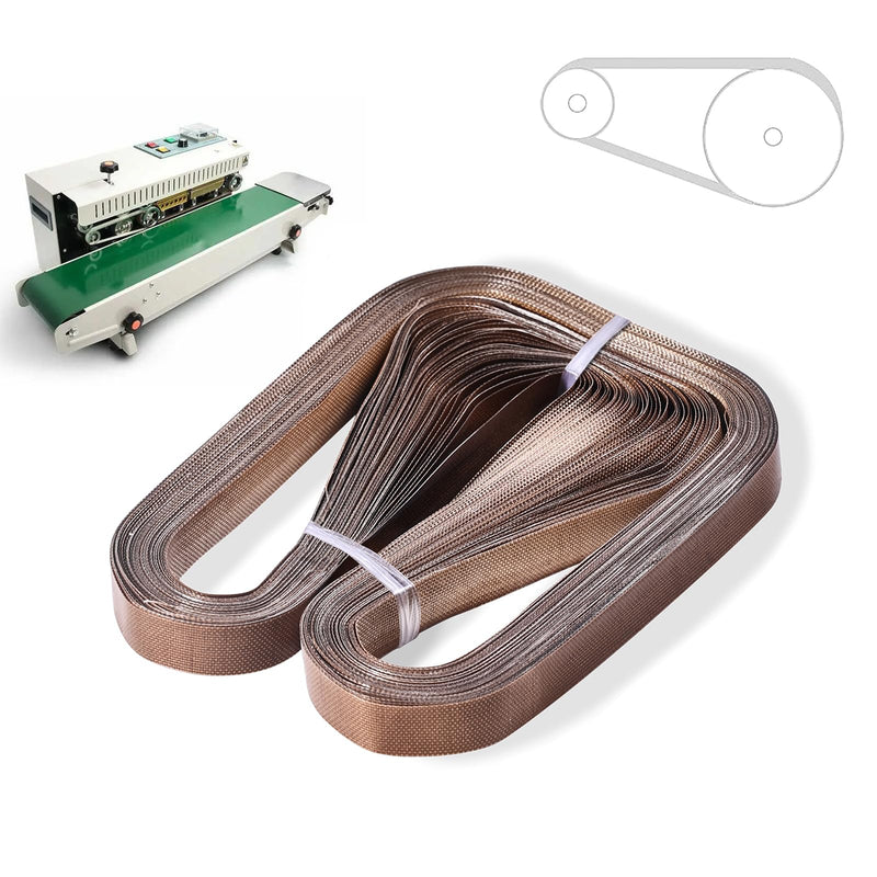 KitchenRaku 50pcs Band Sealer Belts for FR-770 Continuous Band Sealer,PTFE Teflon Tape for Automatic Horizontal Sealing Machine (770mm x 15mm x 0.2mm) 770mm x 15mm x 0.2mm