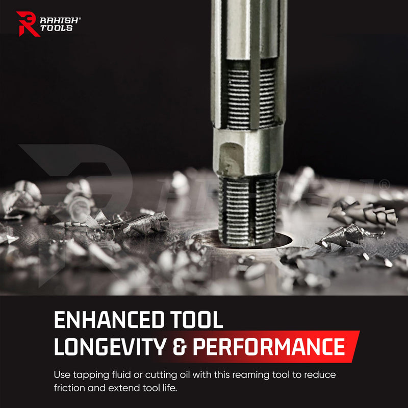 [Australia - AusPower] - Adjustable Hand Reamer Tool HV to H3 Sizes - 1/4" to 15/32” Reaming Tool for Precise Hole Finishing with Carbon Steel Blades - Hand Tools Reamers for Metal & Wood - 6.35mm - 11.90mm HV to H3 - 7Pcs 
