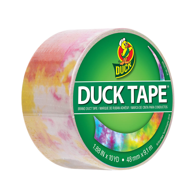 Duck Tape Pattern Colours Tie Dye. Arts & Crafts, DIY, Crafts, Gift Wrapping, Decorative, Scrapbook, Scrapbooking, Bullet Journal, Planner, Party, Festivals, Decoration - 48mm x 9.1m Single Roll