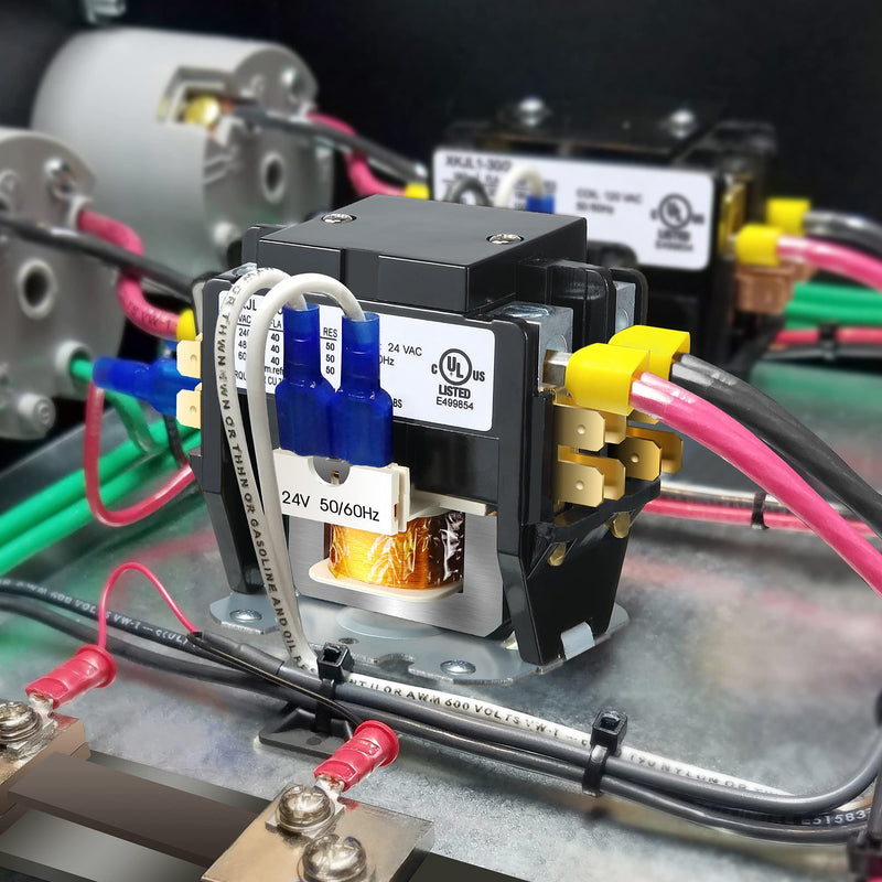 [Australia - AusPower] - 2 Pcs HVAC Motor Contactor, 24V Coil 2 Pole 40 Amp AC Contactor Furnace Replacement Relays, AC Definite Purpose HVAC Relays, Air Conditioner Condenser Compressor 