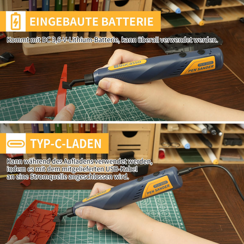Cordless Pen Grinder, 5 Speeds and USB Charging with LED Light, Multipurpose Power Tool, Mini Grinder for Grinding, Polishing, Finishing, DIY Crafts