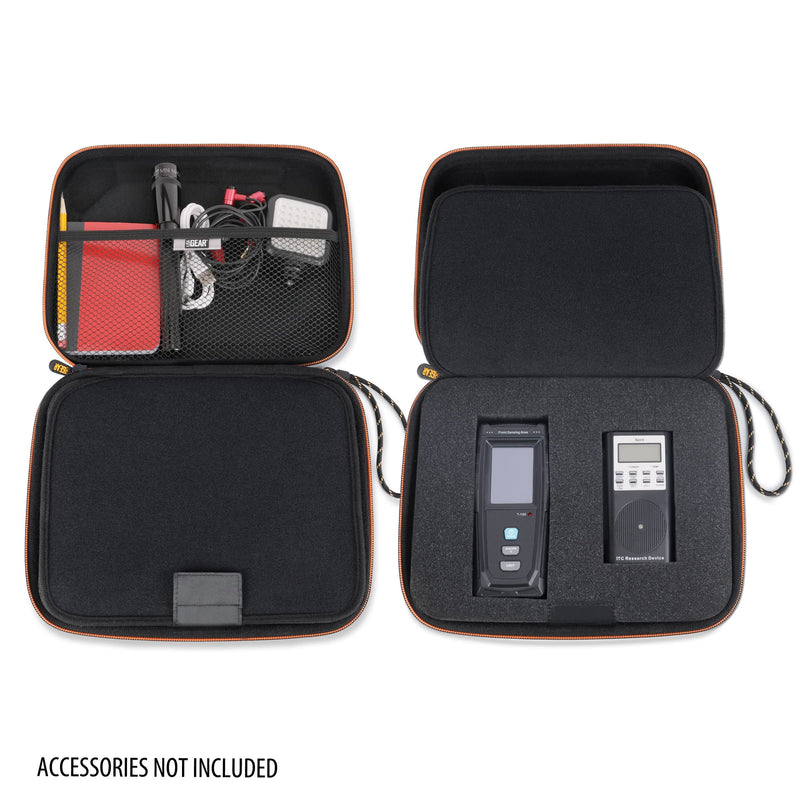 [Australia - AusPower] - USA Gear Ghost Hunting Equipment Case - Paranormal Equipment Bag with Customizable Foam Interior Fits Sam and Colby XPLR Spirit Box, EMF Meter, Spirit Box & more - Light Water Resistant (Empty Case) 