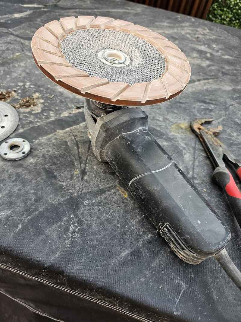 [Australia - AusPower] - Concrete Grinding Cup Wheel 7" Ceramic Diamond Cup Wheel for Floor Grinding, Fits 5/8"-11 Arbor Angle Grinder, 200# Medium 200# 