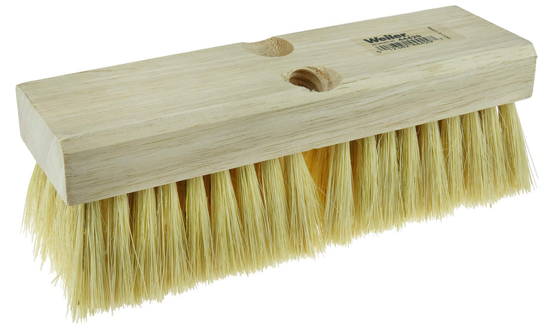 Weiler 44429 9" Block Size, 5 X 14 No. Of Rows, Wood Block, Tampico Fill, Deck Scrub Brush 9"