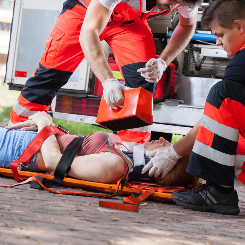 [Australia - AusPower] - ASA TECHMED Backboard Spine Board Straps, Color Coded, Industrial Grade Medical Spider Straps for Stretcher, Immobilization, EMS First Responder Supplies 