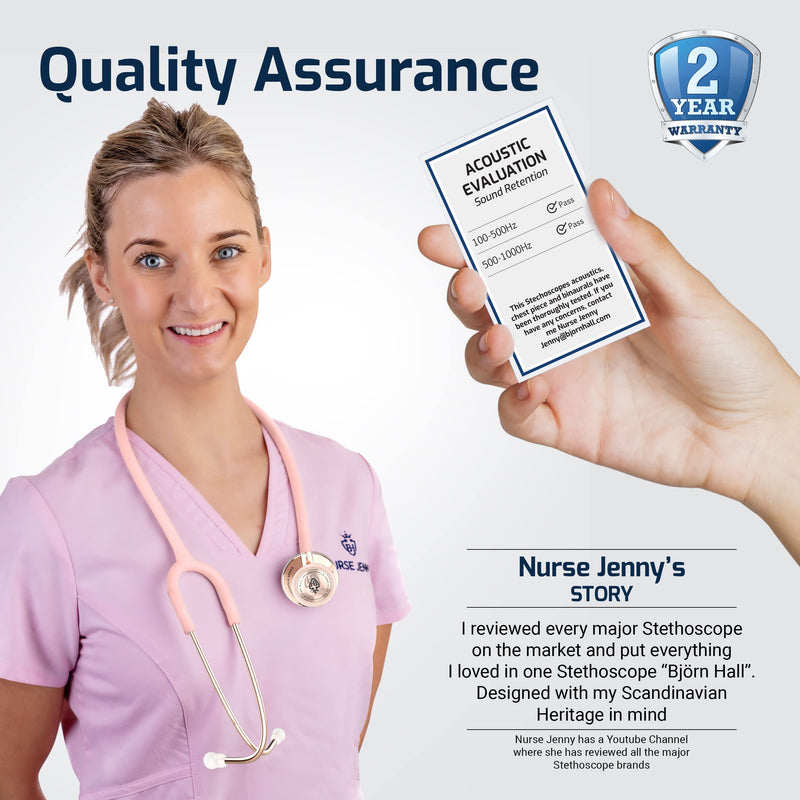 [Australia - AusPower] - Rose Gold Pink Stethoscope & Case | Perfect for Medical Student Veterinarian Doctor |Spare Parts Ear Tips & Non Chill Rim | Nurse Accessories for Work Essentials | Light Pink Tubing RGLP Rose Gold - Light Pink Stainless Steel 