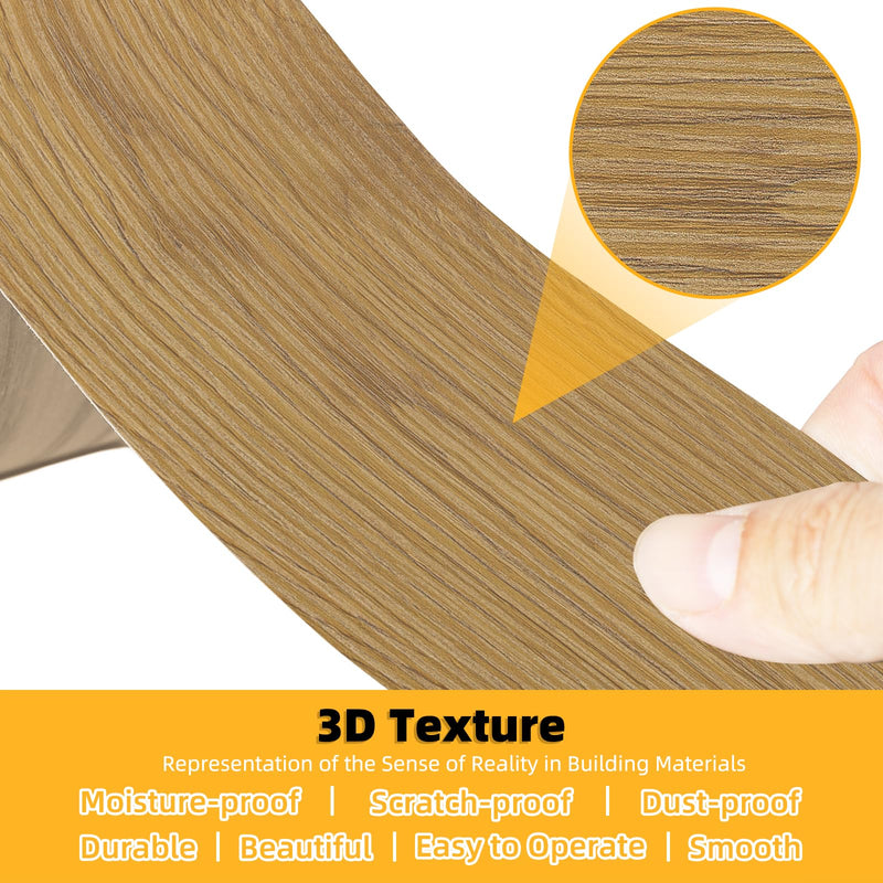 [Australia - AusPower] - Oak Wallpaper, 2.4 inch X 15ft Self Adhesive Wood Grain Repair Tape Oak Repair Patch for Tables, Chairs, Baseboards, Doors, Windows, Floors, Handicraft DIY. 2.4"x 15ft 