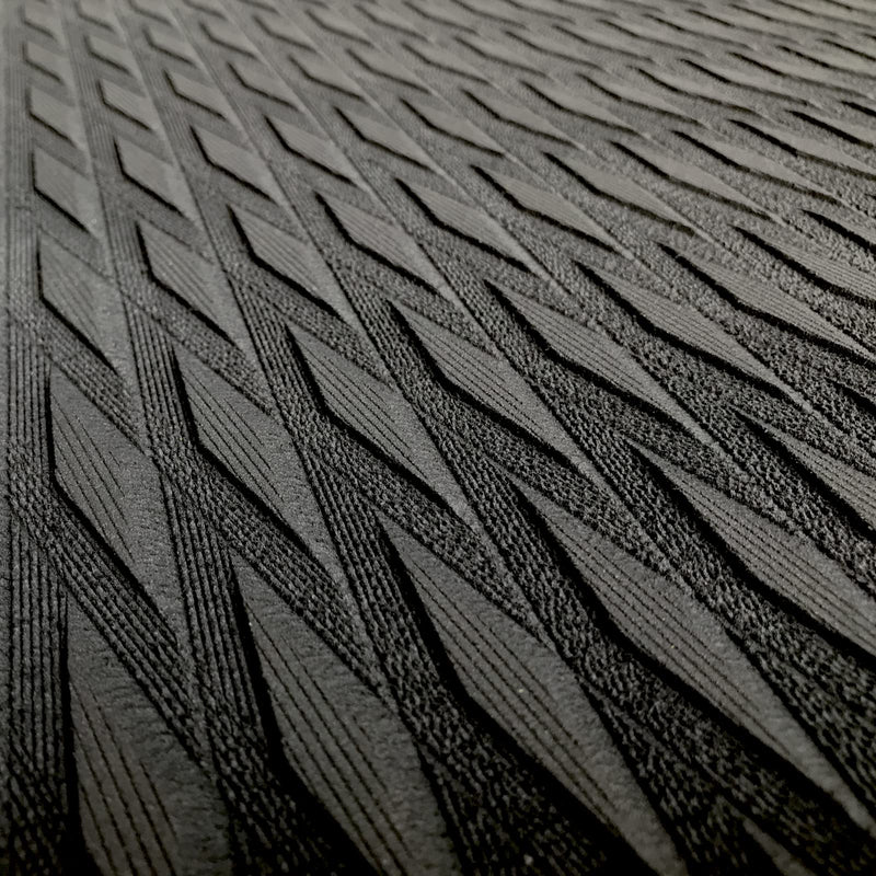 KXKZREN EVA Foam Boat Decking Self-Adhesive Boat Flooring Sheet Non-Skid DIY Traction Pads Grip Mat for Boat Kayak Yacht SUP Board Canoe Golf Cart RV Flooring, 21.6" x 90.55"/12.2"x 45.2" black 12.2x 45.2 inch, 3.84 sq.ft