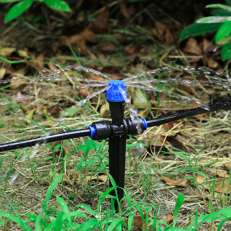 [Australia - AusPower] - Drip Irrigation Emitters,with Adjustable 360 Degree Water Flow Drippers Emitters Push-to-Fit for 1/4 inch Tubing Garden Drippers Emitters for House Garden Watering System(12pcs- Drip) 12pcs- Drip 
