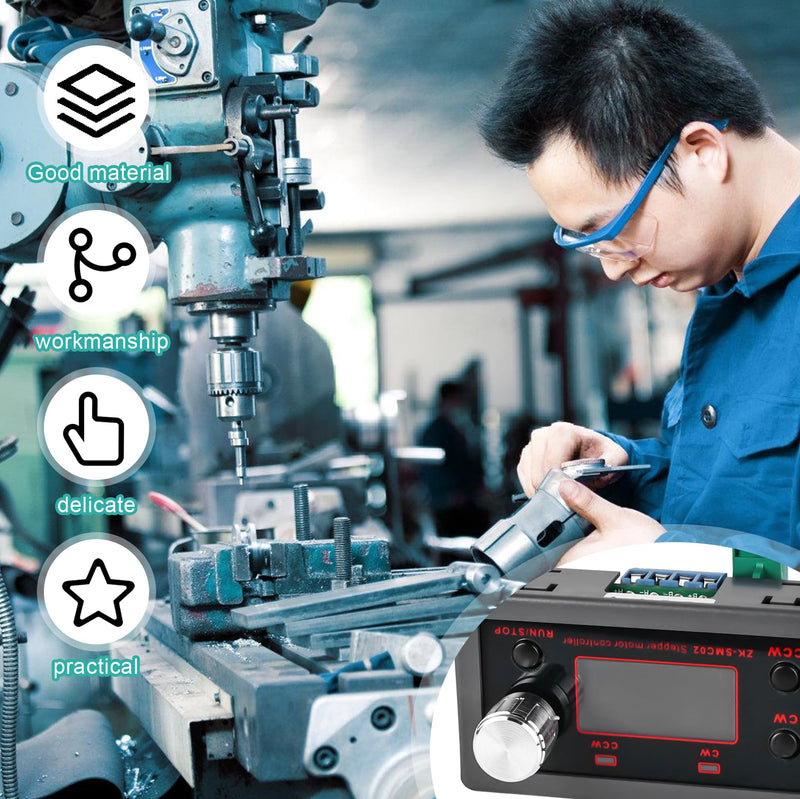 [Australia - AusPower] - Nizirioo Stepper Motor Driver: Forward/Reverse Driver Control, Pulse Speed Angle Control Module for NEMA 17 23 Motor, Stepper Motor Control, Integrated Board, Adjustable with HD Display 