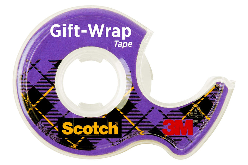 Scotch Gift-Wrap Tape, 2 Rolls, The Go-to Tape for Holiday Gift Wrapping, 3/4 x 600 Inches, Dispensered (15DM-2)