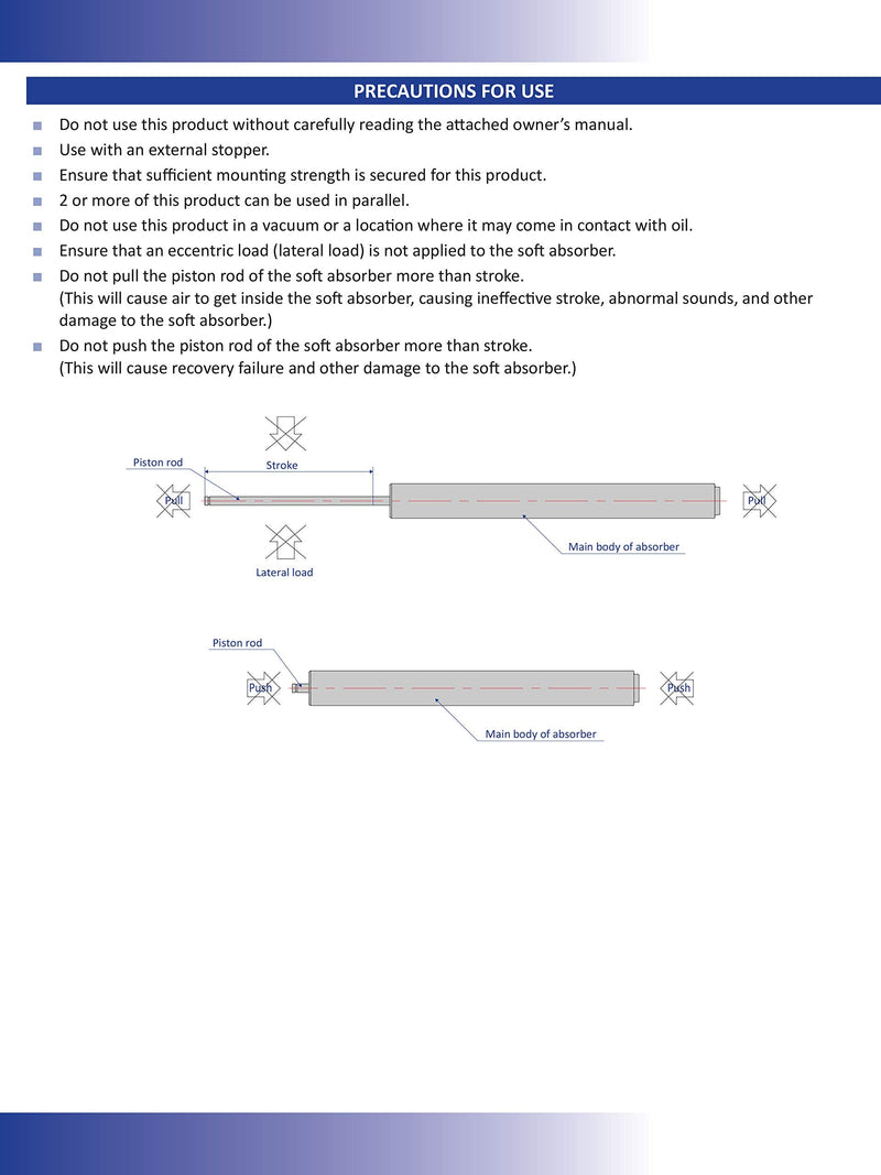 [Australia - AusPower] - Bansbach Easylift FPD-1030B1-CW Shock Absorbers/Linear Dampers, 106.1 mm x 10 mm x 8 mm 