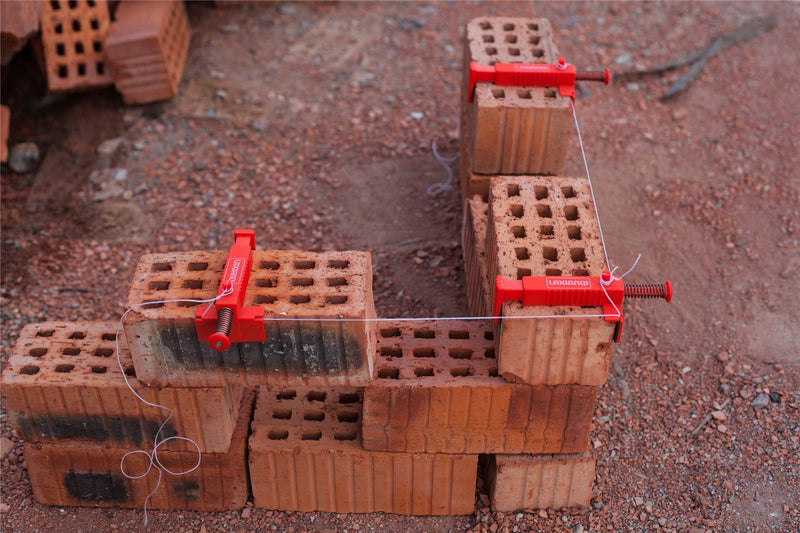 LXQ 7.9-9.4 Inch extended upgrade Brick Line Clips Line Runners Sold In Pairs,Red